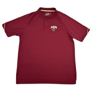 Boston College Eagles Shirt Men XL Burgundy Campus Heritage Short Sleeve Polo BC